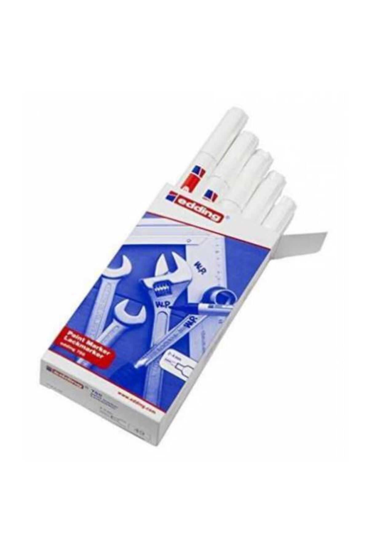 Edding 750 Paint Marker 10'lu Ambalaj- Beyaz