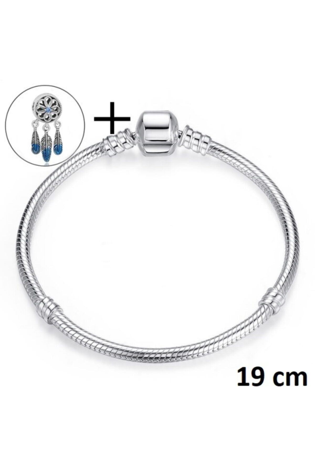Rapsodi Jewellery 925 Ayar Gümüş Kaplama Rüya Kapanı Charm Bileklik 19 Cm
