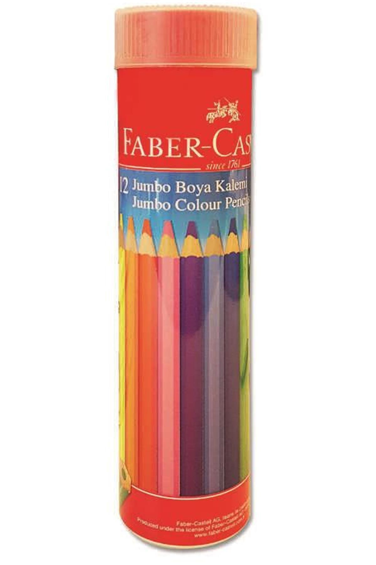 Faber Castell Marka: Faber 12 Renk Jumbo Üçgen Tüp Kuru Boya 3116615 Kategori: Kuru Boya Kalemi
