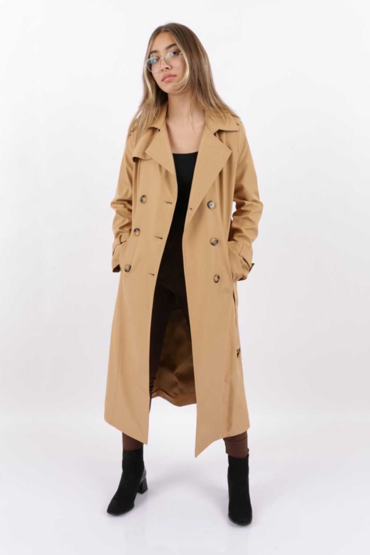 İkoll 21k23317 Kruvaze Trenchcoat