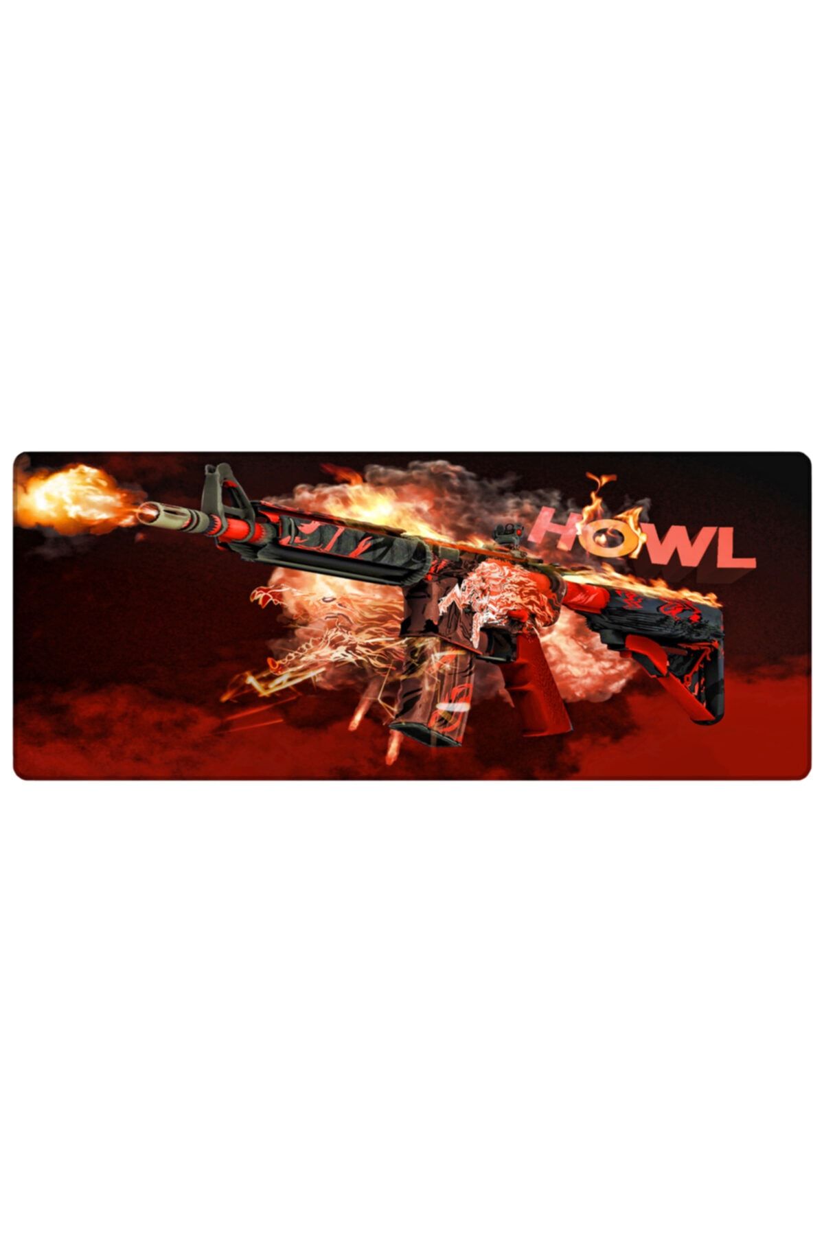 PORGE Gaming Mouse Pad Howl M-4 90x40 Xxl Büyük Oyuncu Mousepad