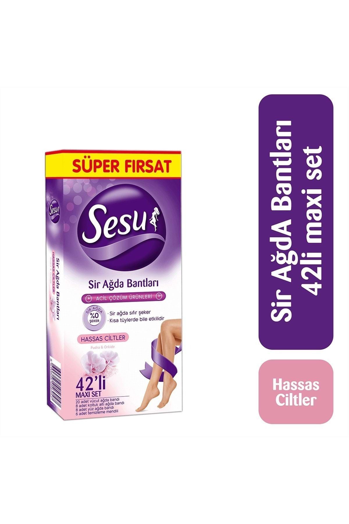 Sesu Sir Ağda Bandı Hasas Cilt 42 Adet