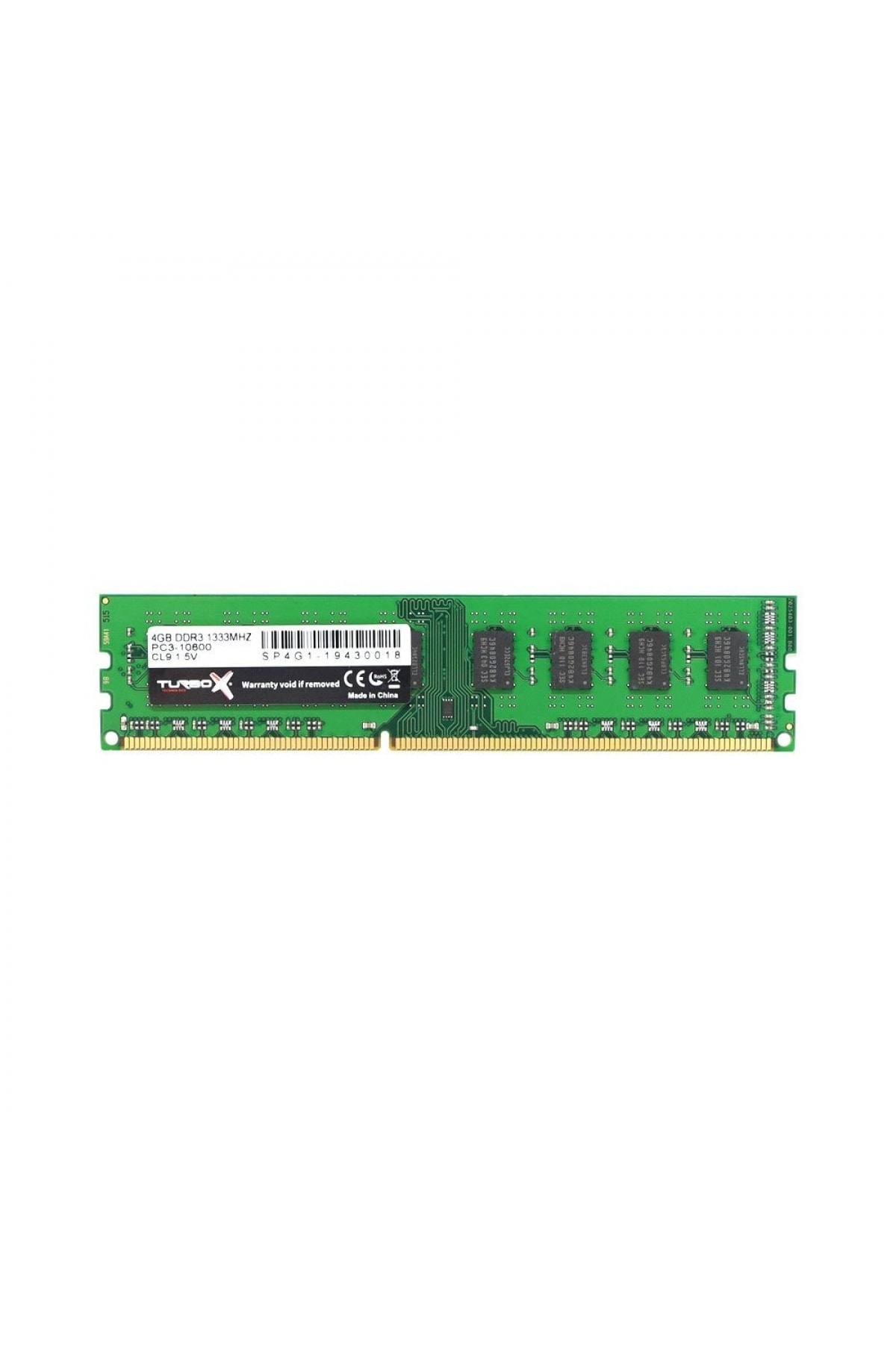TURBOX 4gb Ddr3 1600 Mhz Masaüstü Ram Cl11