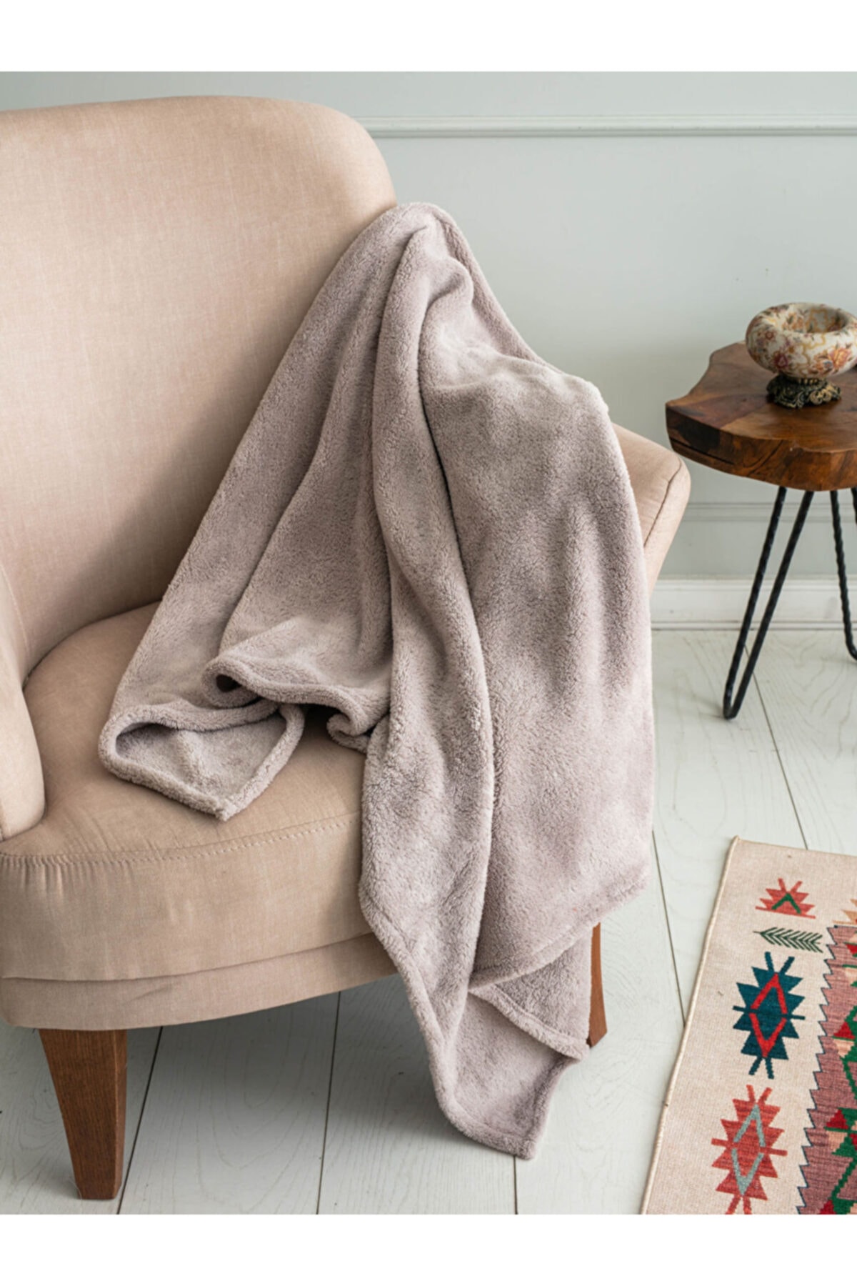 Mulberry Deve Tüyü Wellsoft Tv Battaniye 100x170 Cm