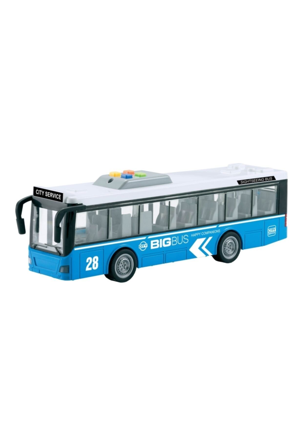 Vardem City Service Işıklı Sesli Sürtmeli Otobüs 27 cm