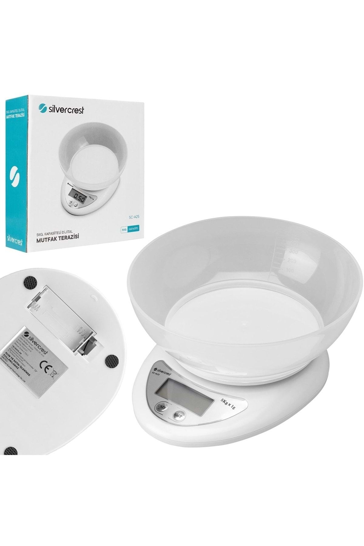 Silver Crest Dijital Mutfak Terazisi Hassas 5kg Sc-a25