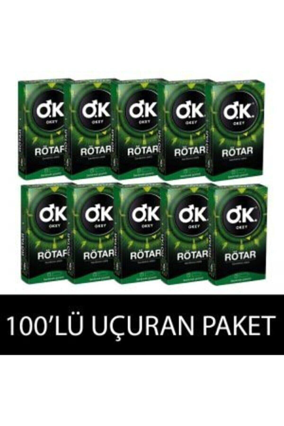 titumarket Okey Rötar 100 Lü (GECİKTİRİCİLİ) 10x10 Kutu 10 Kutu (100ADET) Sağlıkcı Marketim