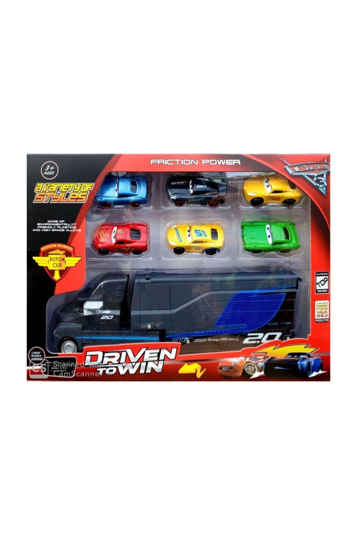 Can Ali Toys Metal Cars Metal Arabalar Taşıyıcı Mack Tır 7 Parça Oyuncak Araba Seti