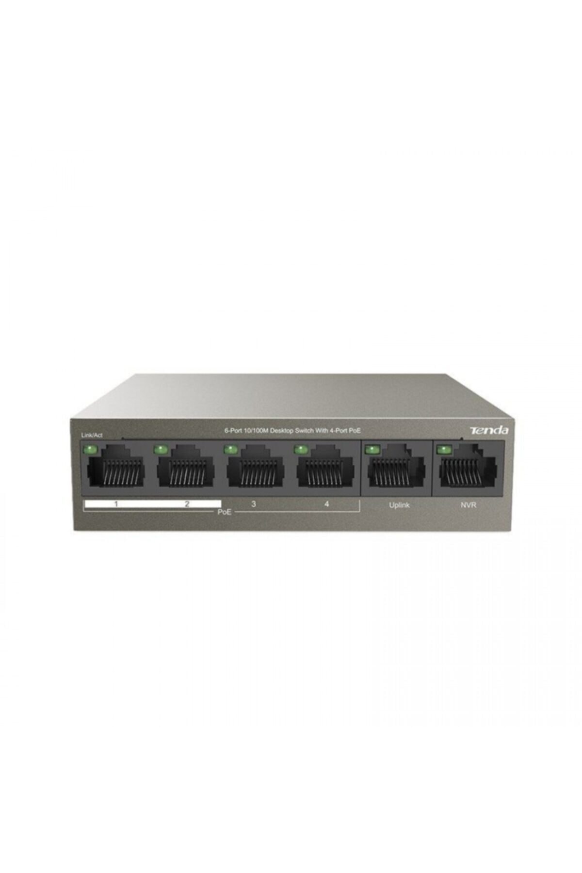 tenda Tef1106p-4-63w 6 Port 10/100 4 Poe + 2 Uplınk 63watt Yonetılemez Swıtch
