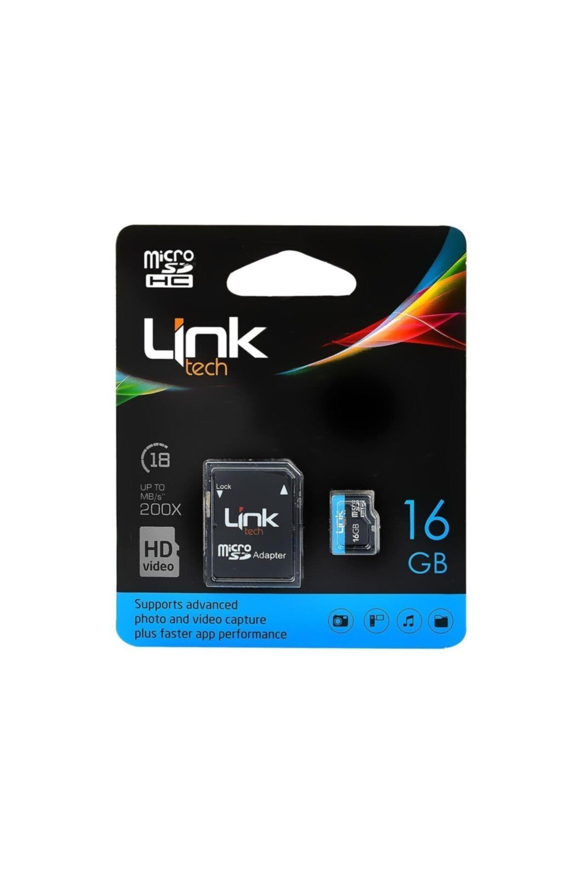 Link Tech Micro Sd Adaptörlü Hafıza Kartı 16 gb