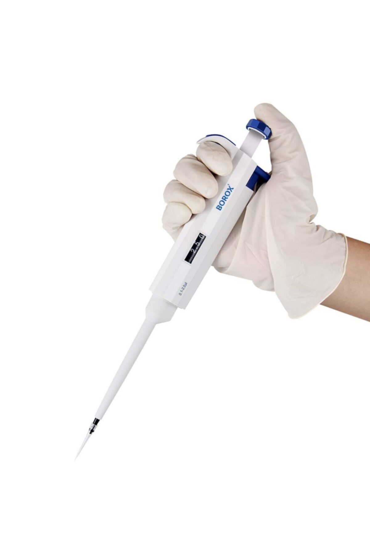 Borox Otomatik Pipet 0.1-2.5  l - Otoklavlanabilir Mikropipet Ayarlanabilir