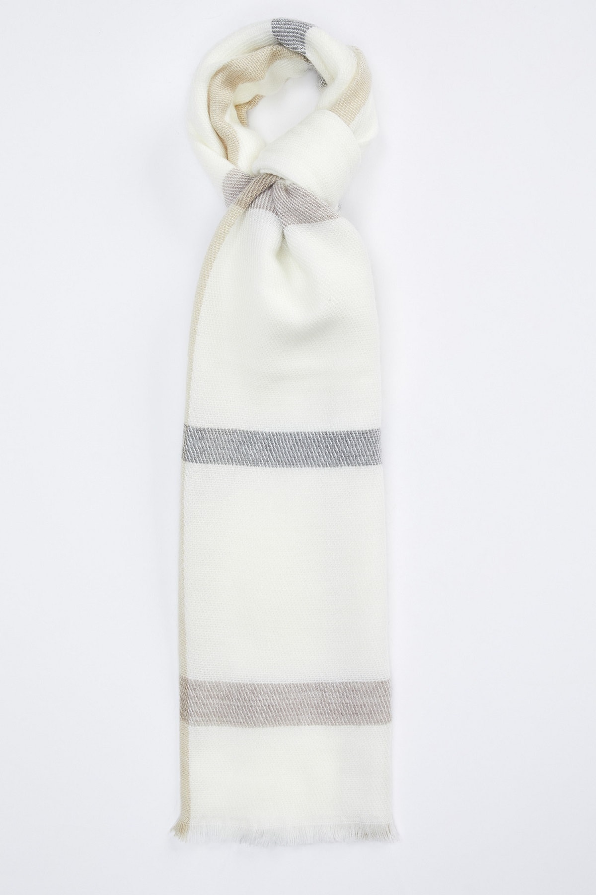 DeFacto Kadın Ekru Desenli Şal R6902AZ21WN