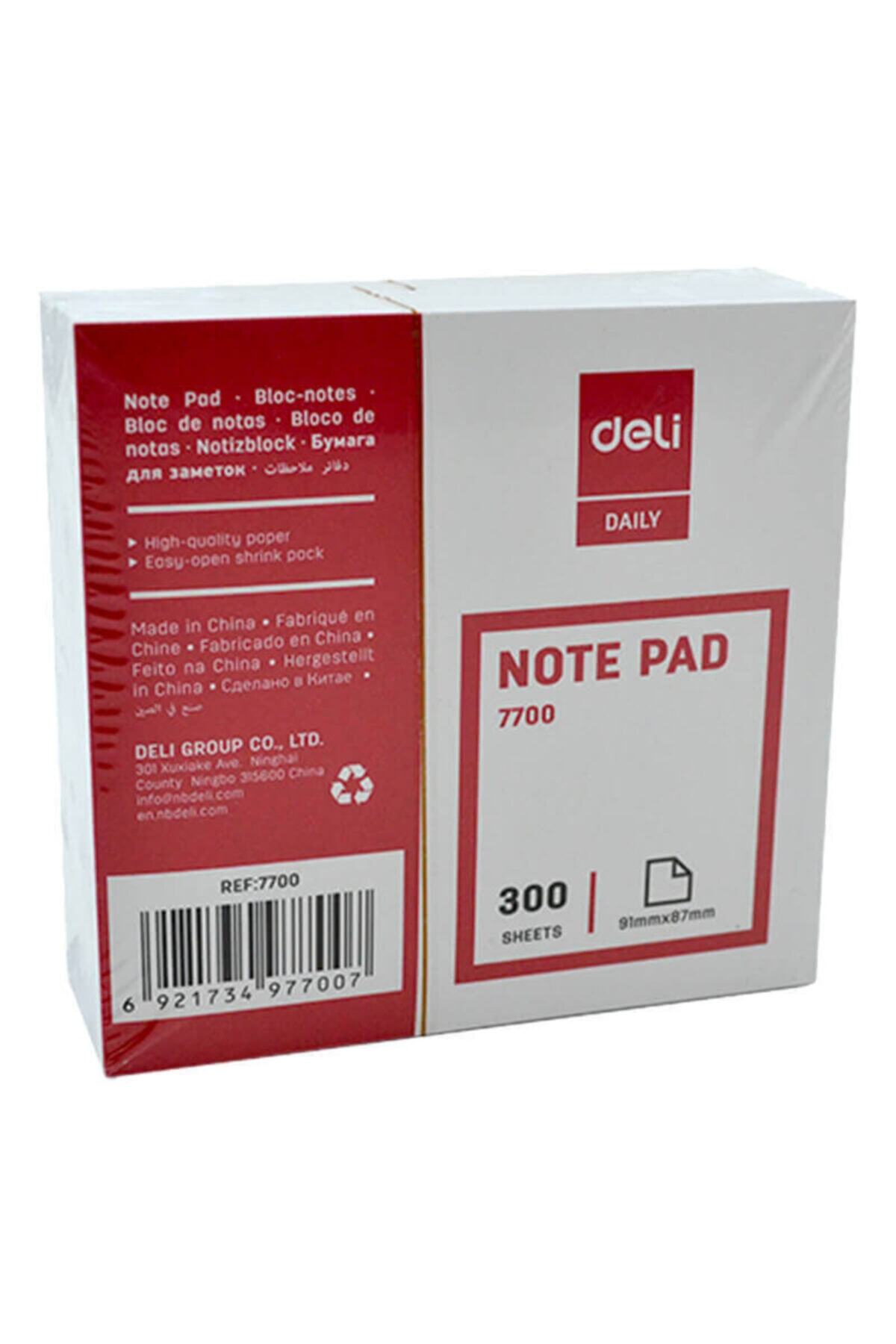 Deli 7700 Note Pad Beyaz 91×87mm 300 Yp