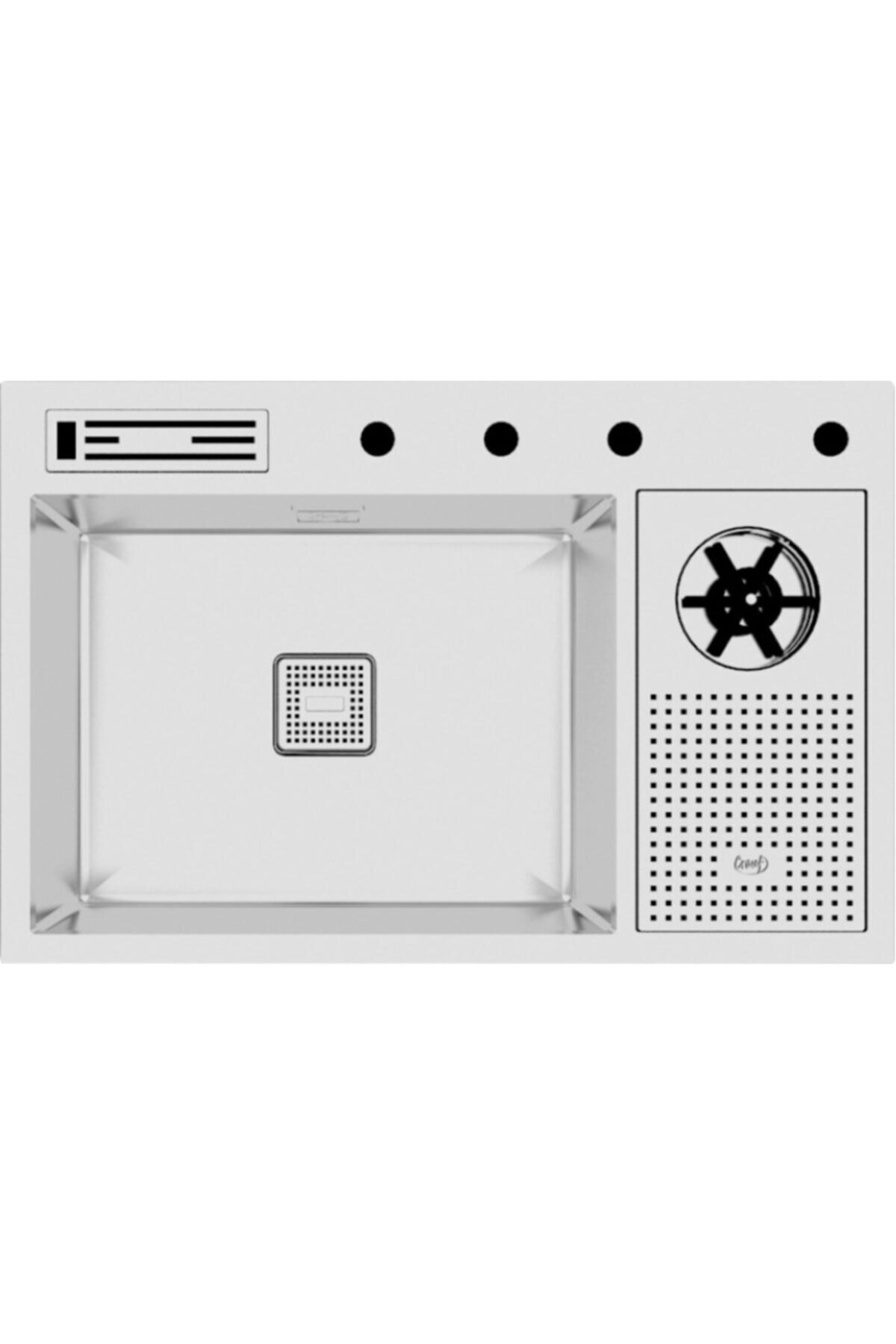 Crauf Lusso Inox 1070 Tezgah Altı Mutfak Eviyesi