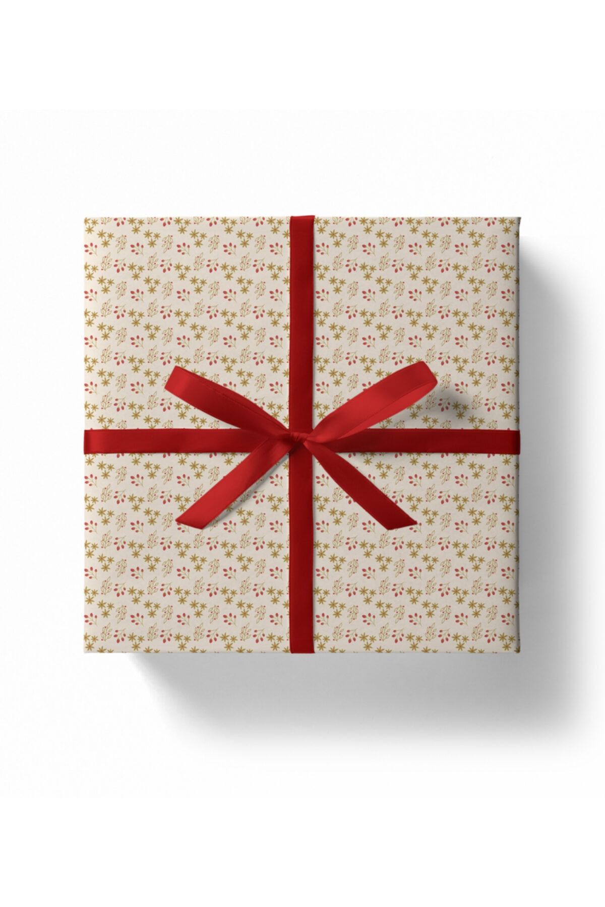 yamata kağıt Yılbaşı Hediye Paketleme Kağıdı 35x50 cm 5'li Paket Kuşe Kağıt