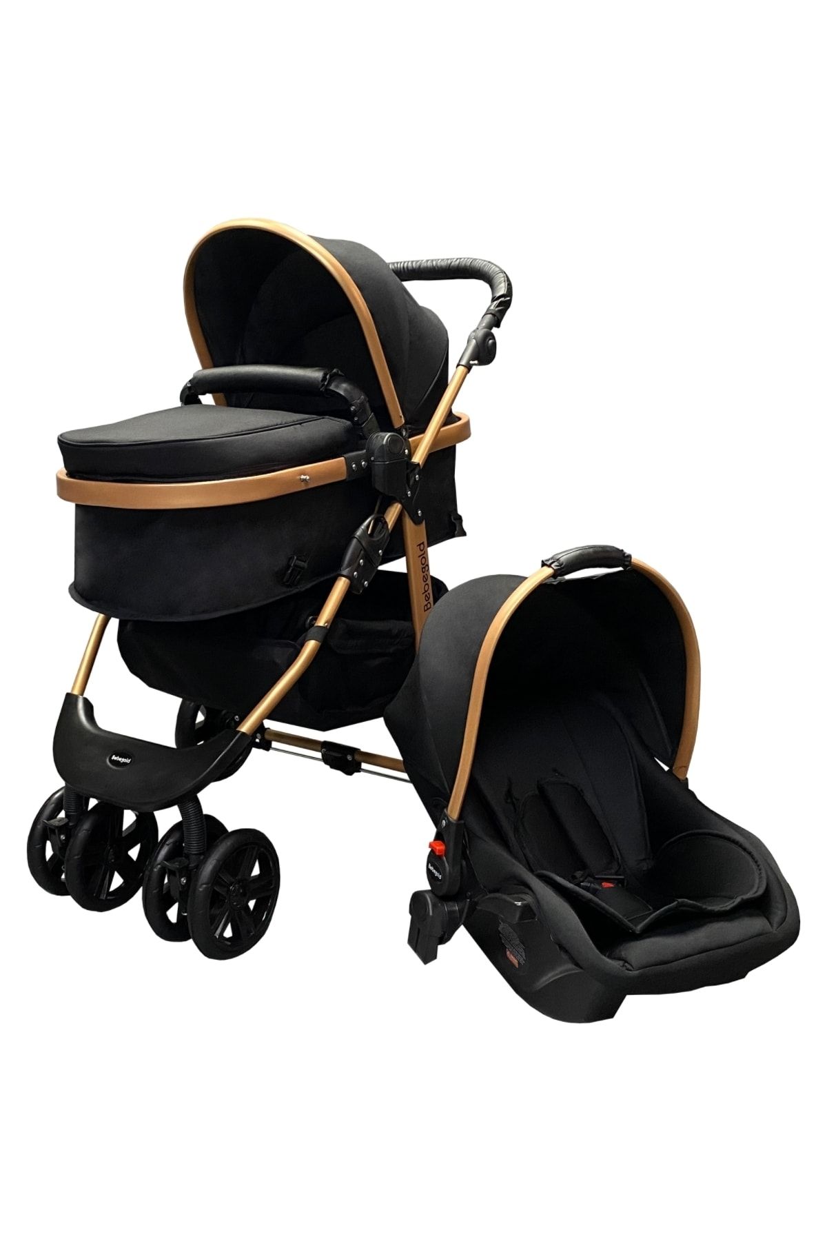 BEBEGOLD Classic Black Travel Sistem ( Seyahat Sistem ) Bebek Arabası