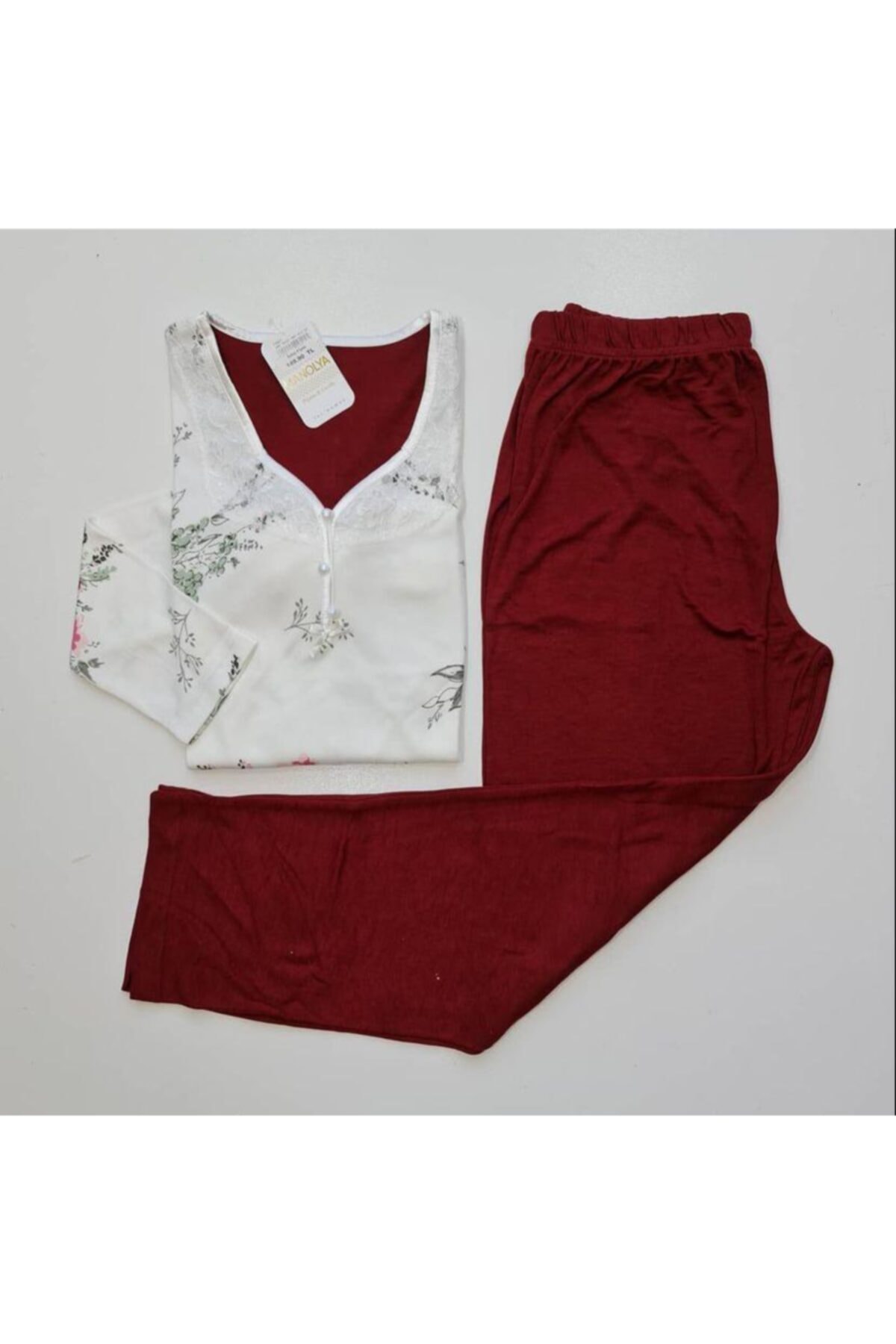 Manolya Pamuklu Pijama Takımı Mn854