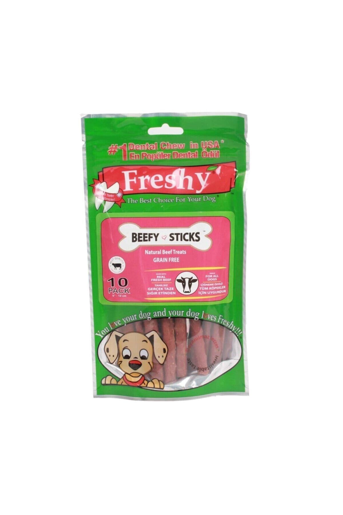 Freshy Beefy Sticks Gerçek Sığır Etli Köpek Ödül 10 Lu