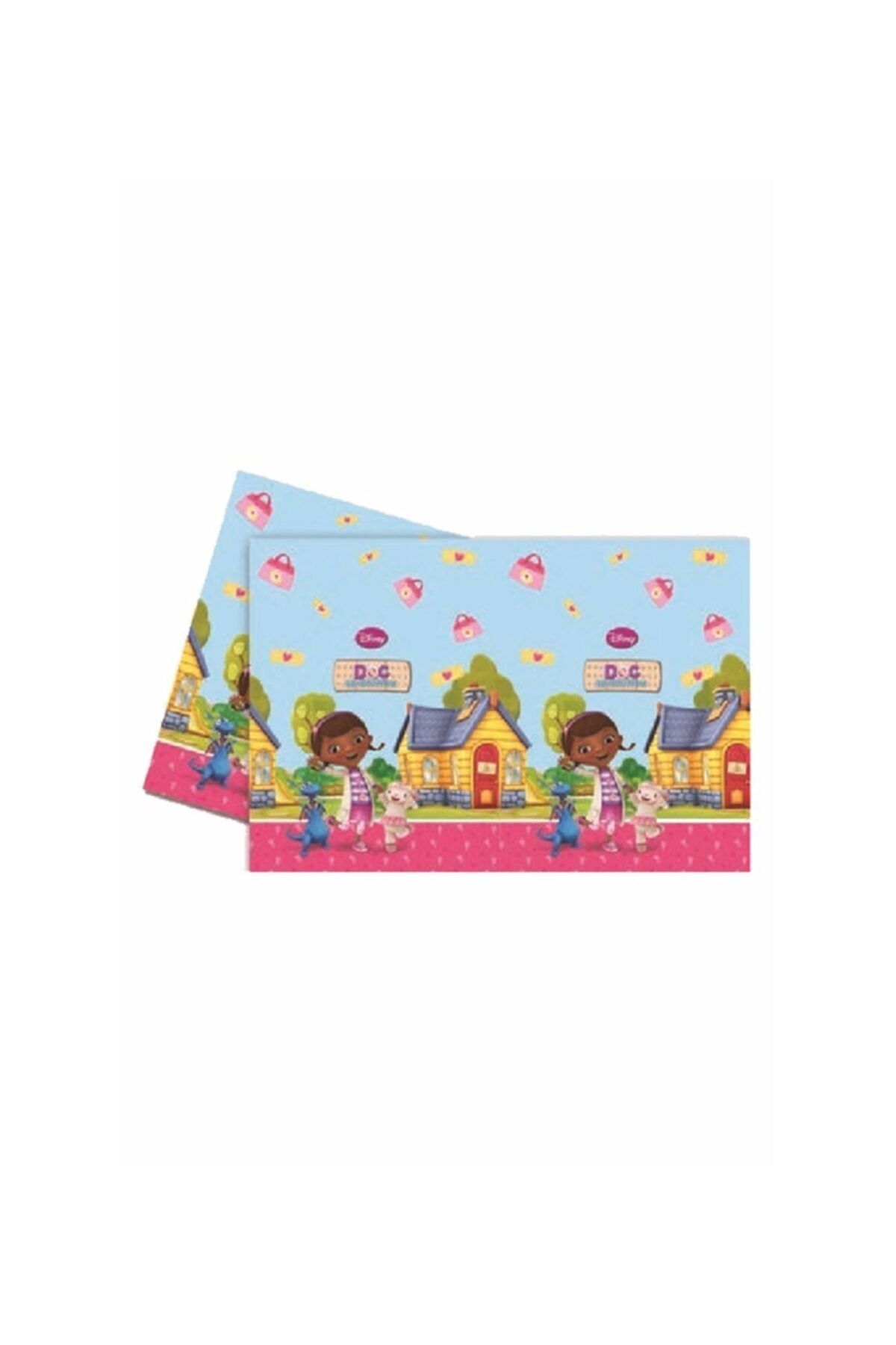 hediyelikcim Doc Mcstuffins Baskılı Plastik Masa Örtüsü 120x180 Cm
