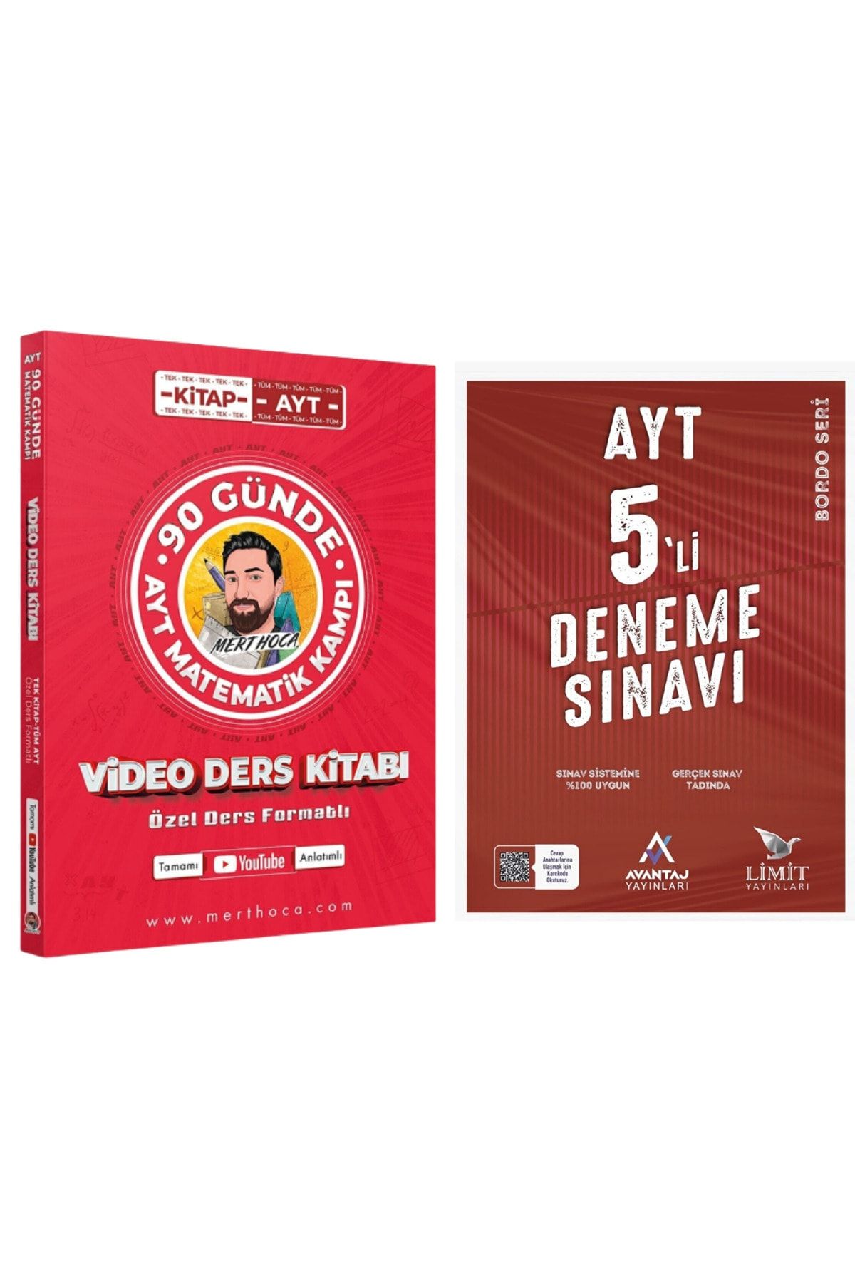 Mert Hoca 90 Günde Ayt Matematik Kampı Video Ders Kitabı Ve Ayt 5 Deneme Hediyeli Set