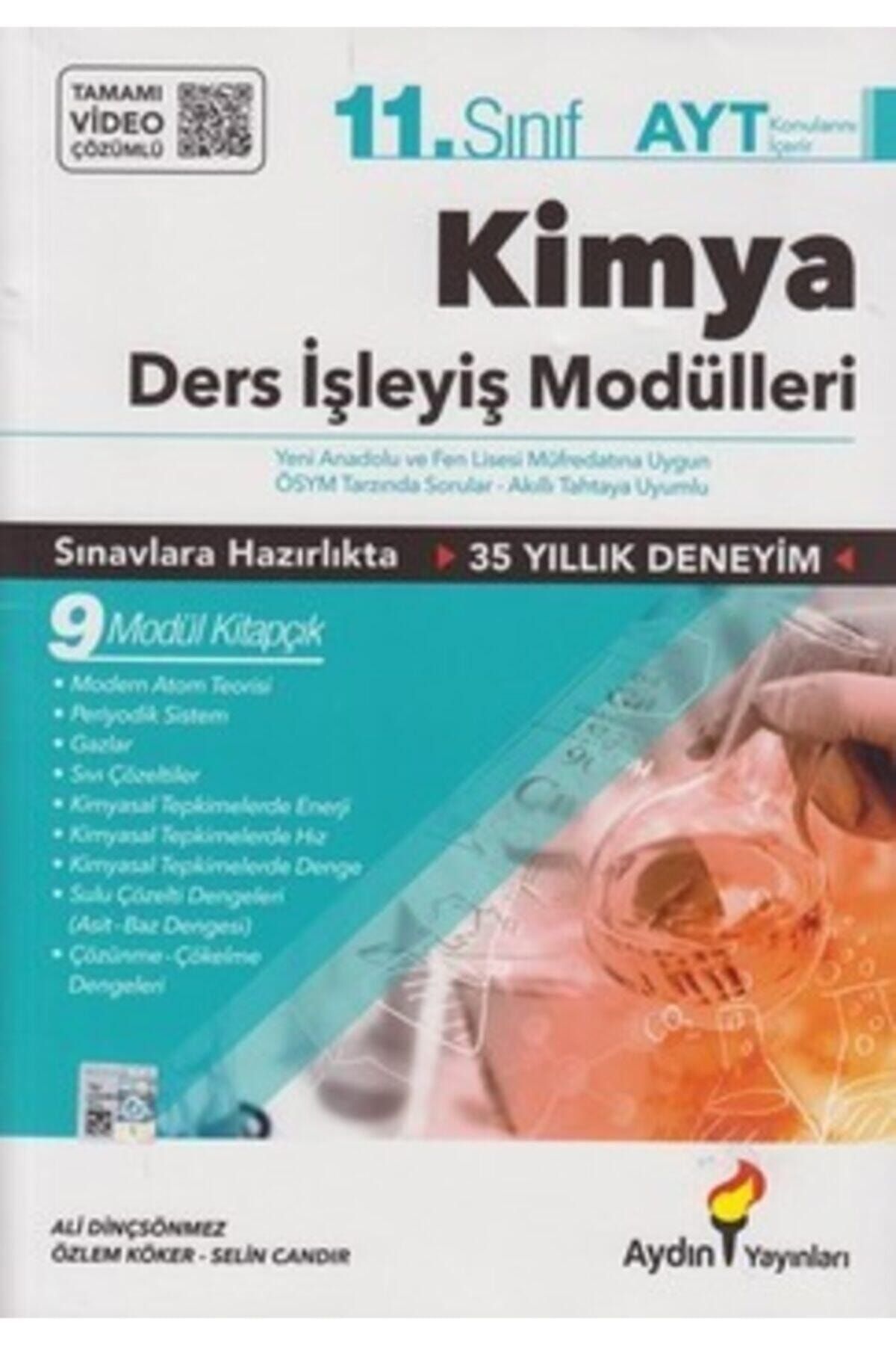 Aydın Yayınları 11. Sınıf Kimya Konu Anlatım Ders Işleyiş Modülleri Set Tamamı