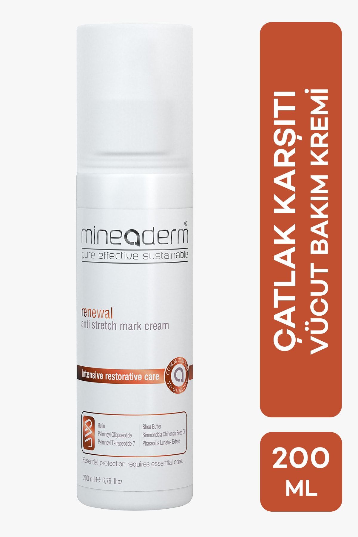 mineaderm Çatlak Karşıtı Bakım Kremi - Renewal Anti Stretch Mark Cream 200 ml 8680525351041