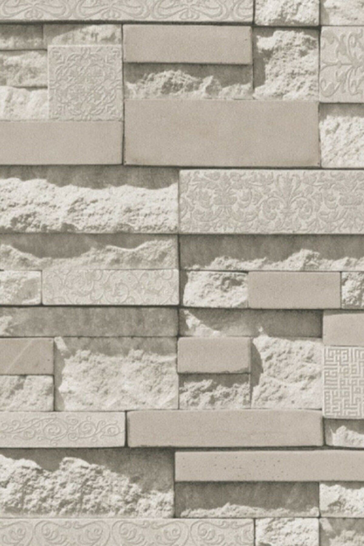 EXCLUSIVE Taş Desen Duvar Kağıdı Krem (5 M²) 9250