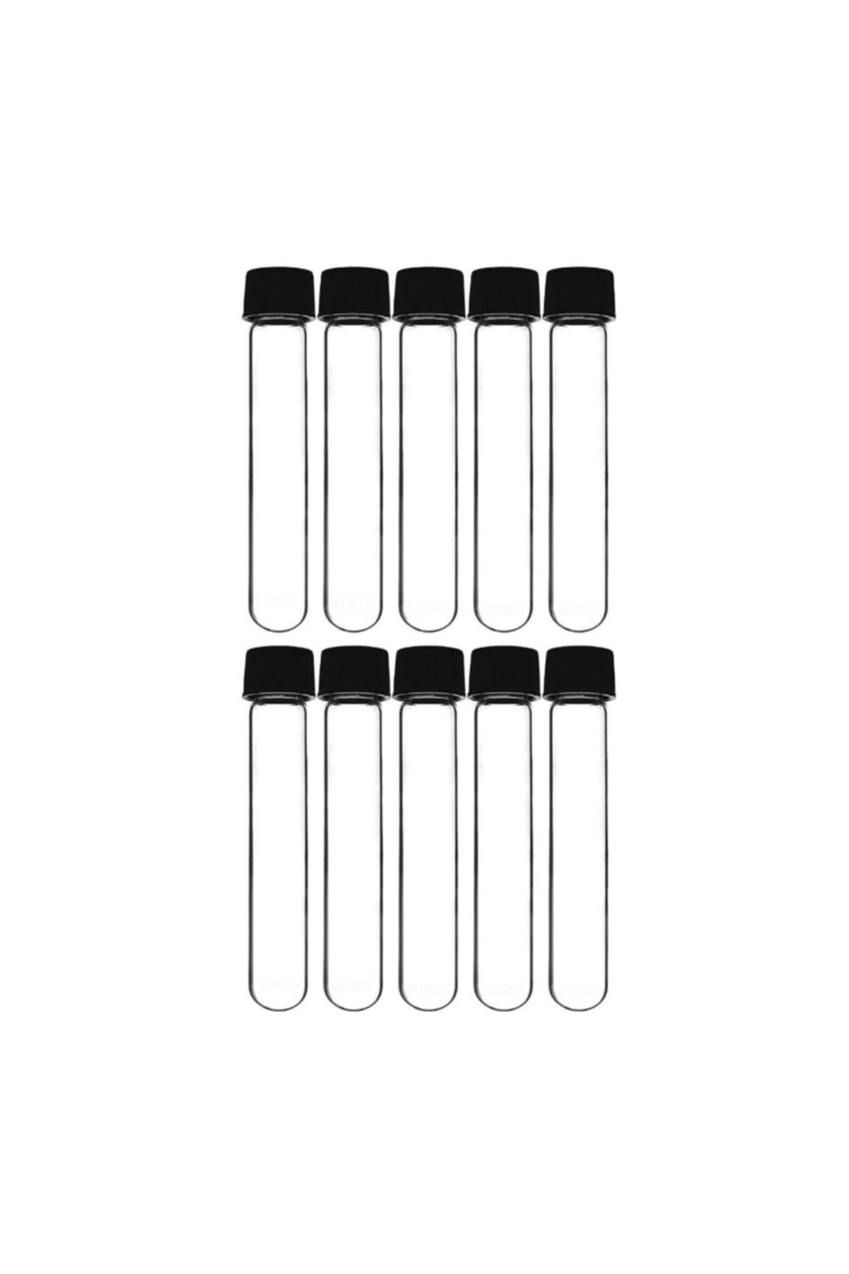Borox Cam Deney Tüpü (test Tube) - 16x100 Mm - Vida Kapaklı - 10 Adet/paket
