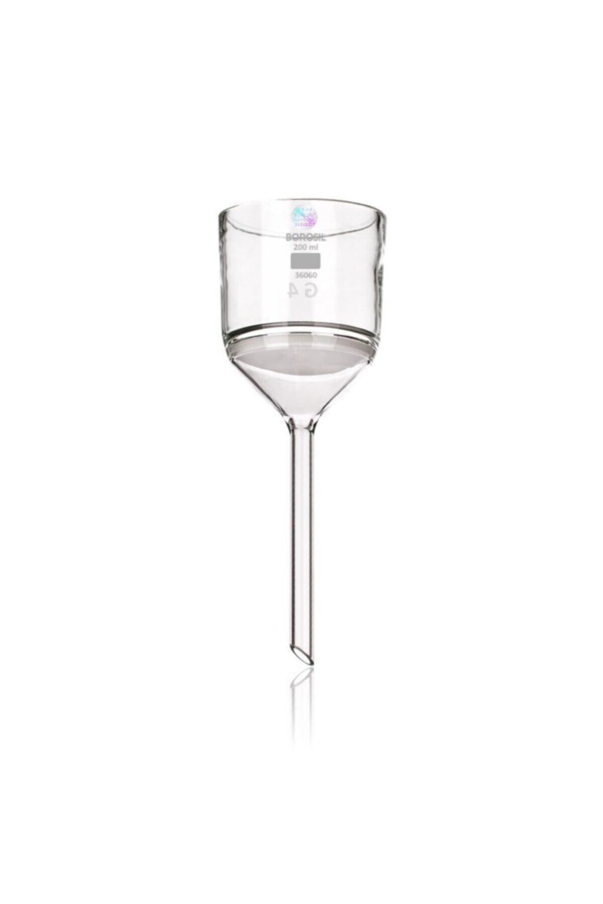 Borosil Cam Buhner Hunisi 200 ml Porozite 3 - Nuçe Hunisi - Sinterlenmiş Disk -100% Ikat- 3606720