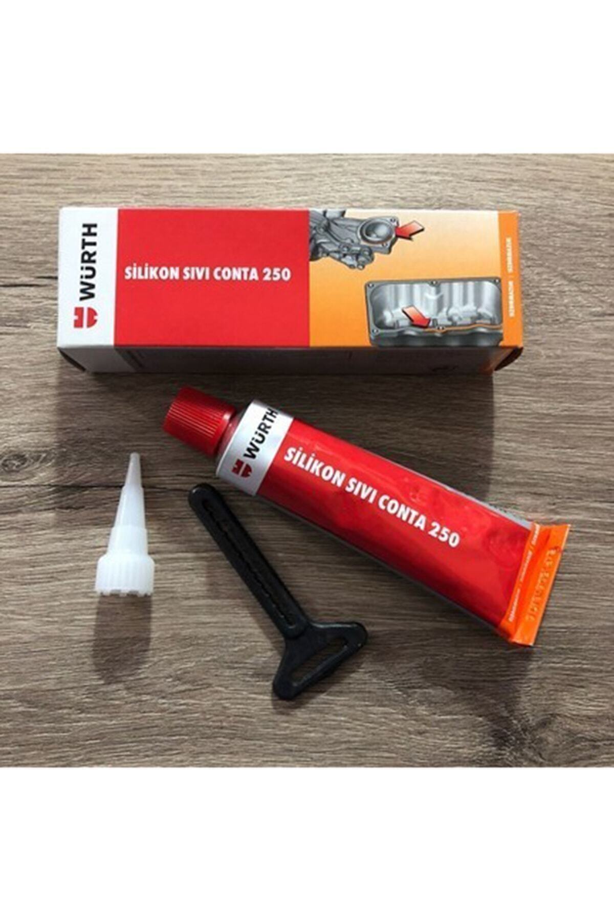 Würth Silikon Sıvı Conta Siyah 250 Dereceye Kadar Dayanıklı 70 ml