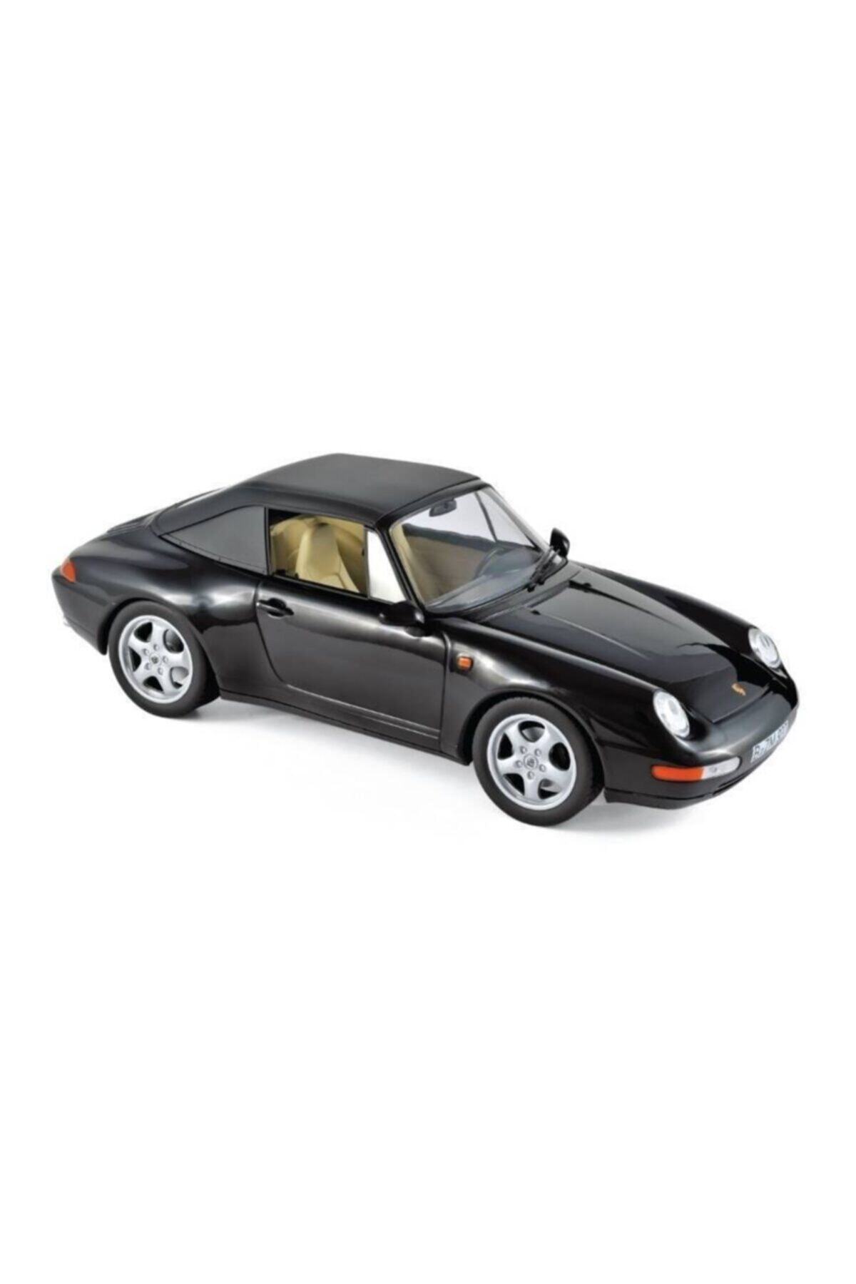 Norev 187595 1/18 1994 Porsche 911 Carrera Cabriolet-siyah-sergilemeye Hazır Araba Modeli