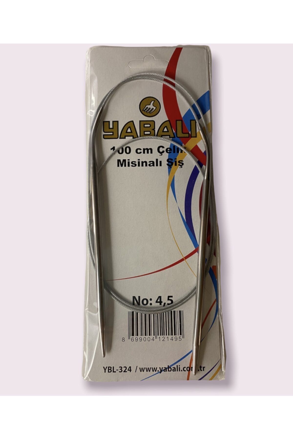 Yabalı Çelik Misinalı Şiş 100 Cm No:4,5 Mm