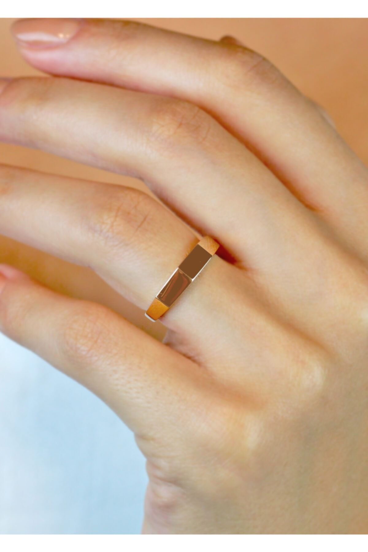 Rie Lie Gold and Jewelry Modern Tasarım Minimalist Yüzük