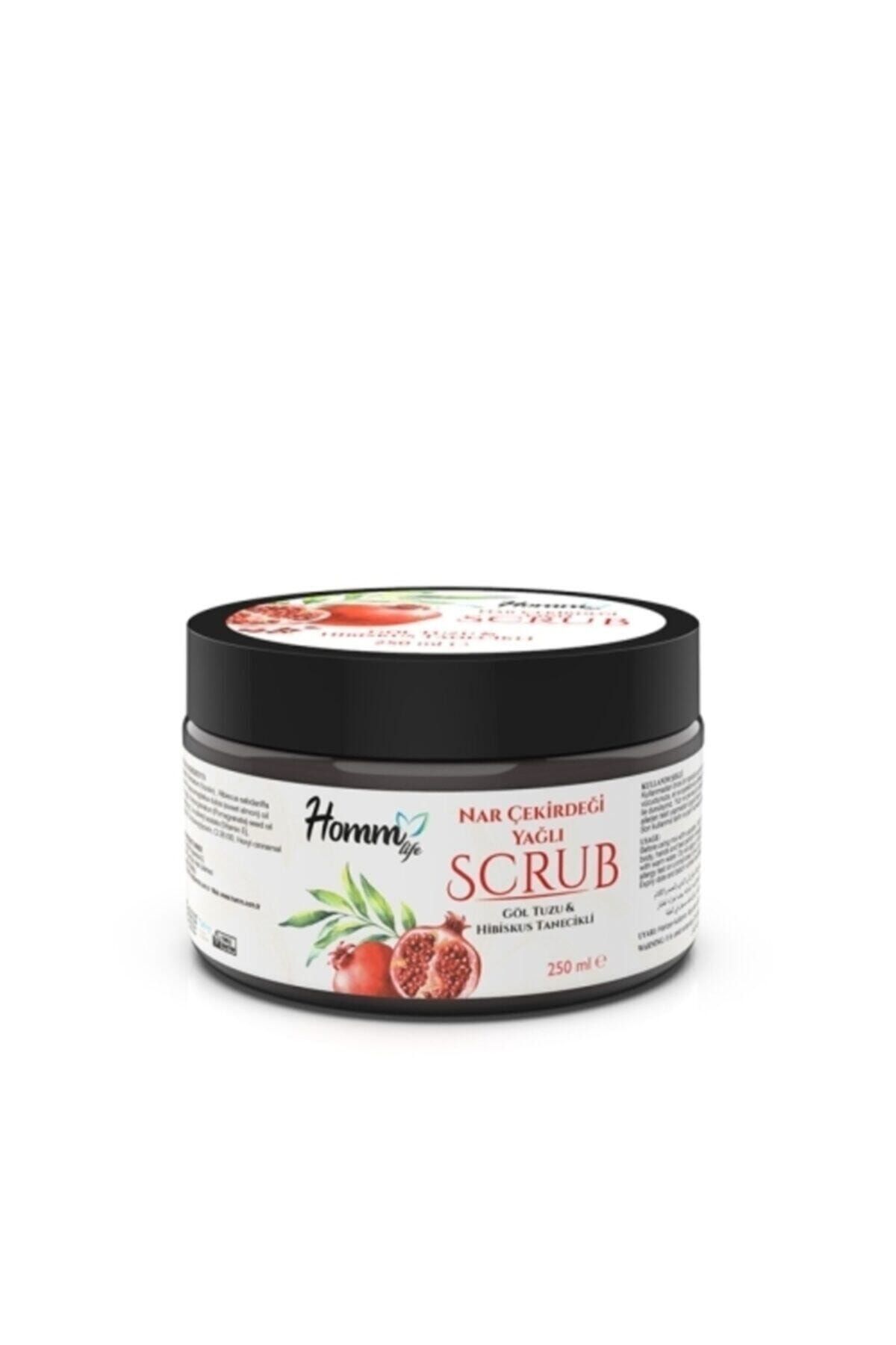 Homm Bitkisel Nar Çekirdeği Yağlı Bitki Tanecikli Scrub 250 ml