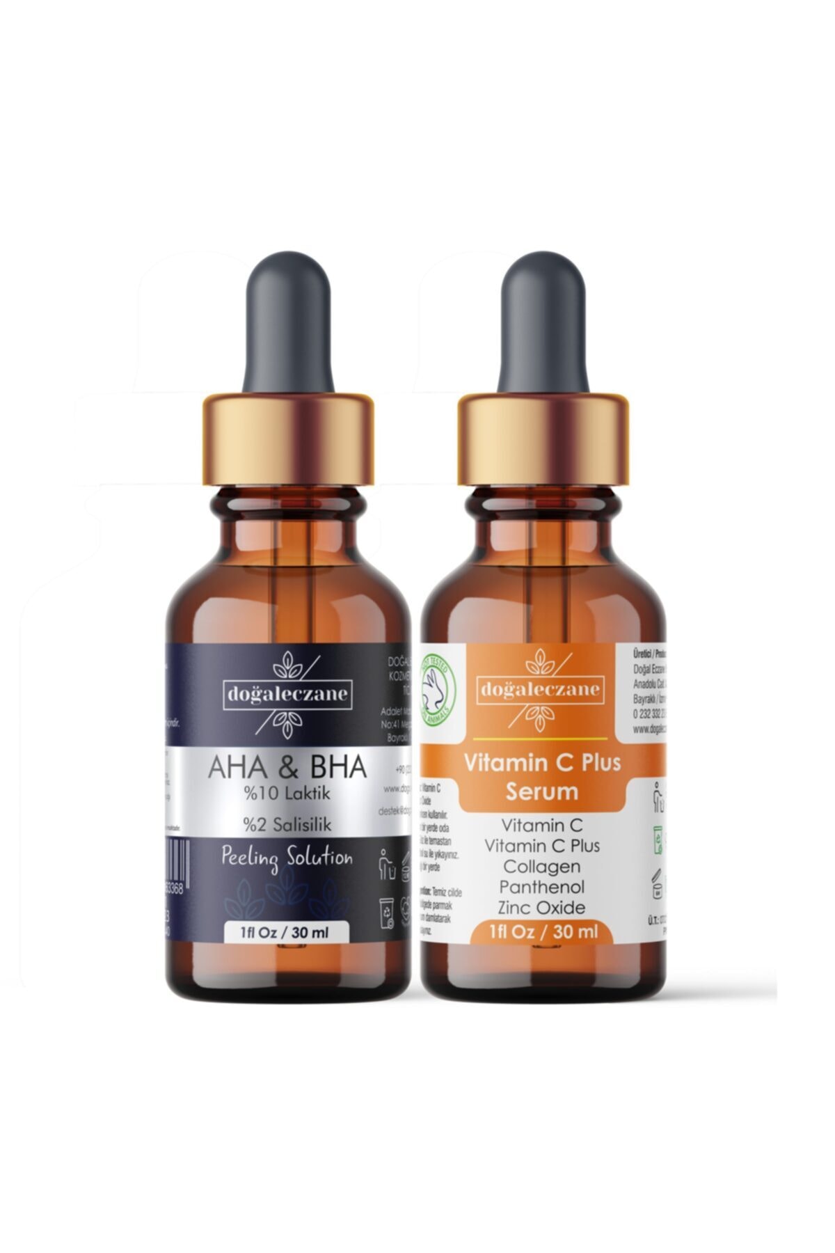 Doğal Eczane Aha & Bha %10 Laktik %2 Salisilik + Vitamin C Plus Serum Seti