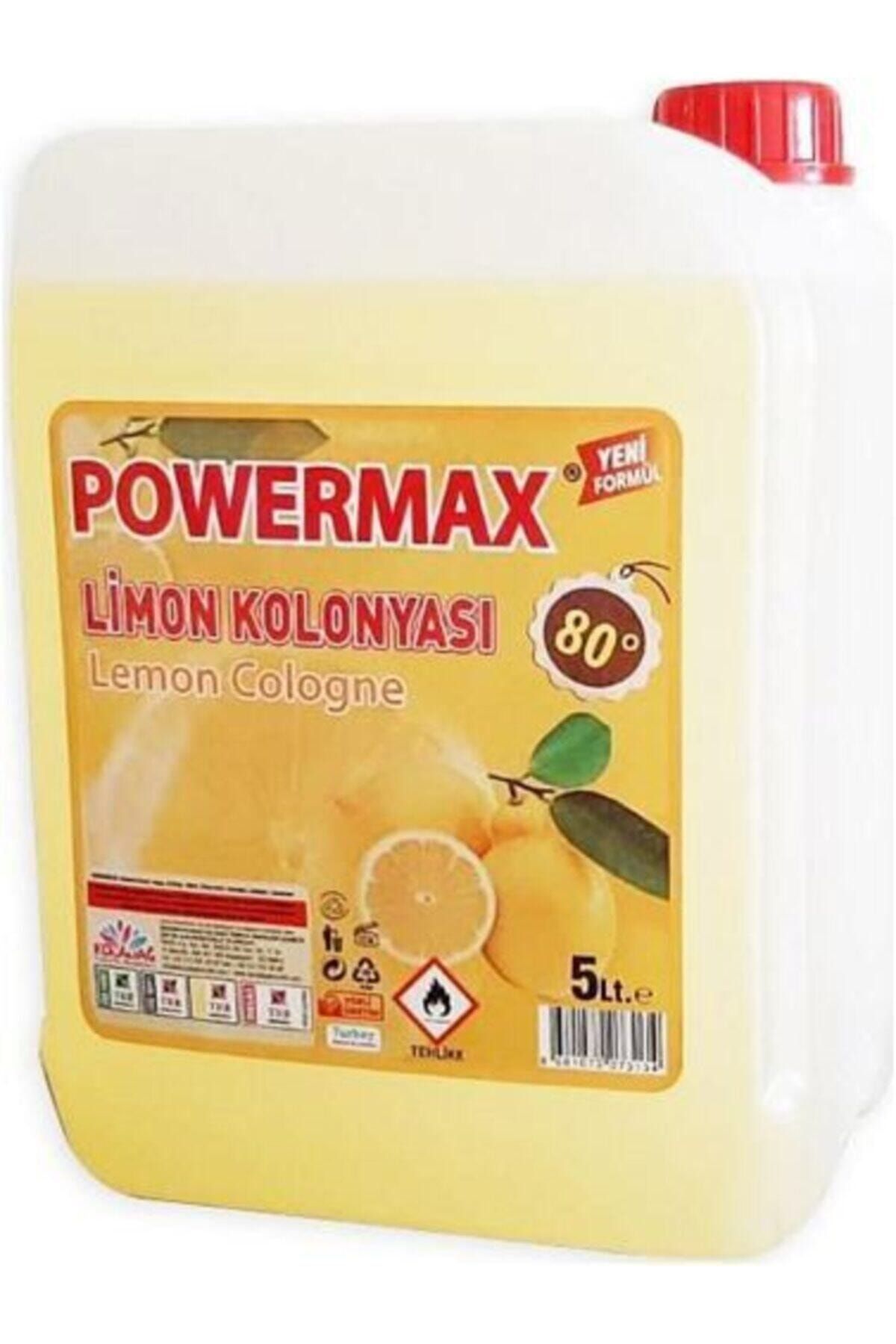 powermax 5lt Kolonya - Limon Kolonyası 5litre 80 Derece Iso9001 Belgeli 00534