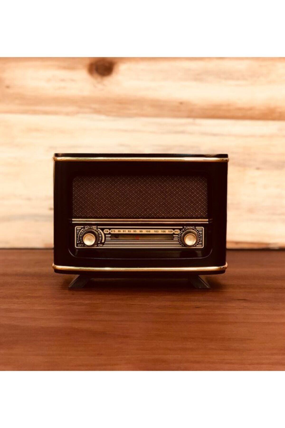 İstanbul Nostaljik Alaturka Ahşap Radyo Lüx Retro Modeli
