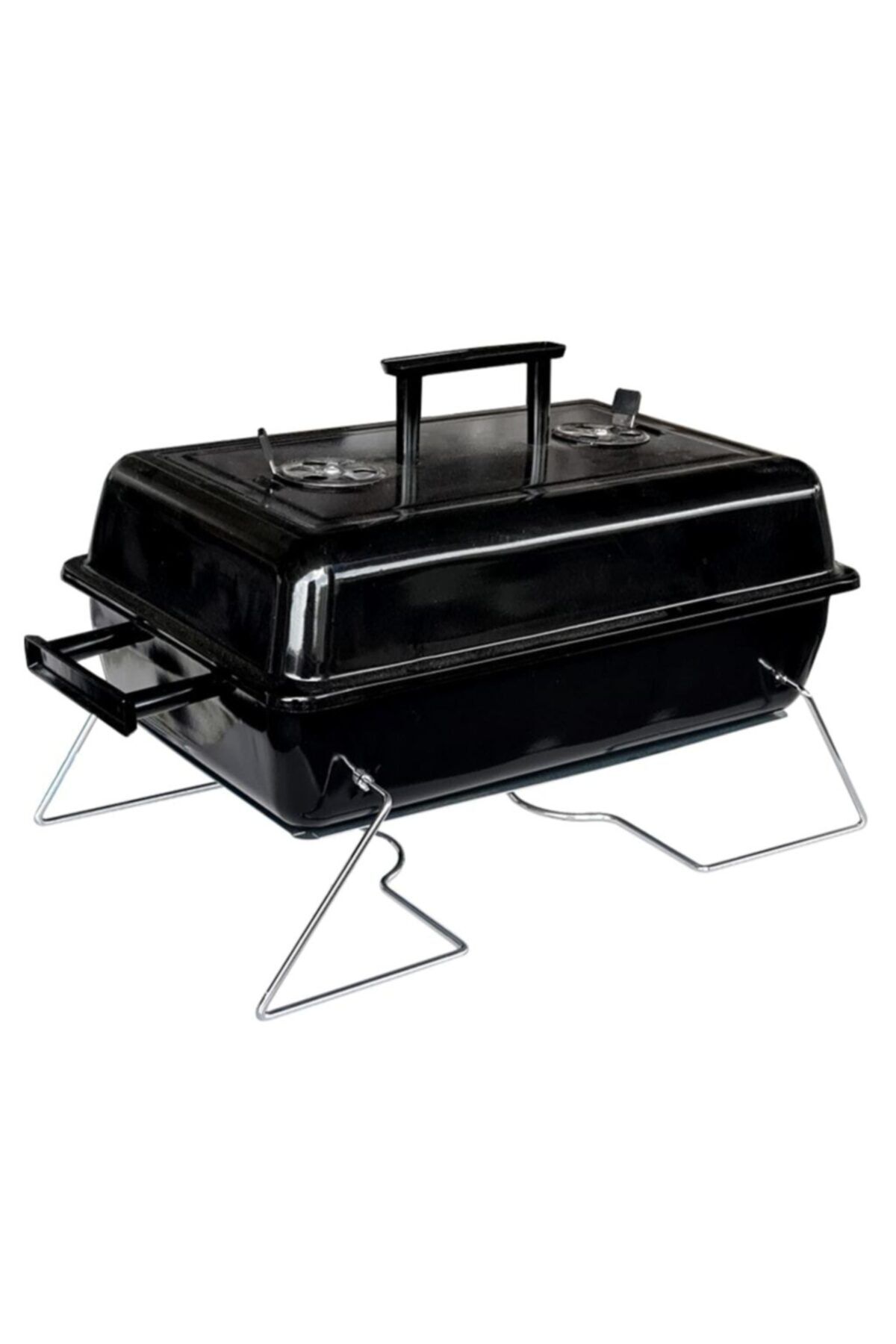 Abe Ithal Portatif Kapaklı Masaüstü Kömürlü Barbekü Mangal 57 X 32 Cm