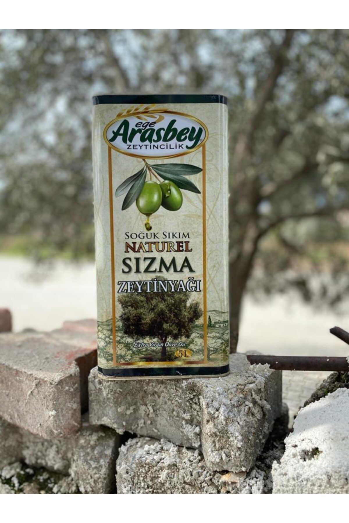 Ege arasbey 5 lt Teneke Sızma Zeytinyağı