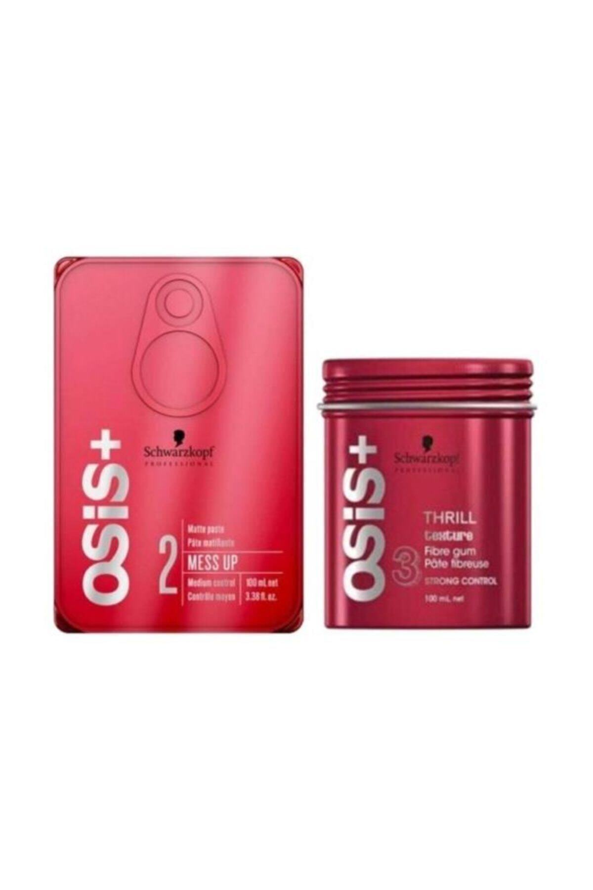 Schwarzkopf Dk.hair.clinic Mess Up Wax 100 Ml + Thrill Wax 100 Ml
