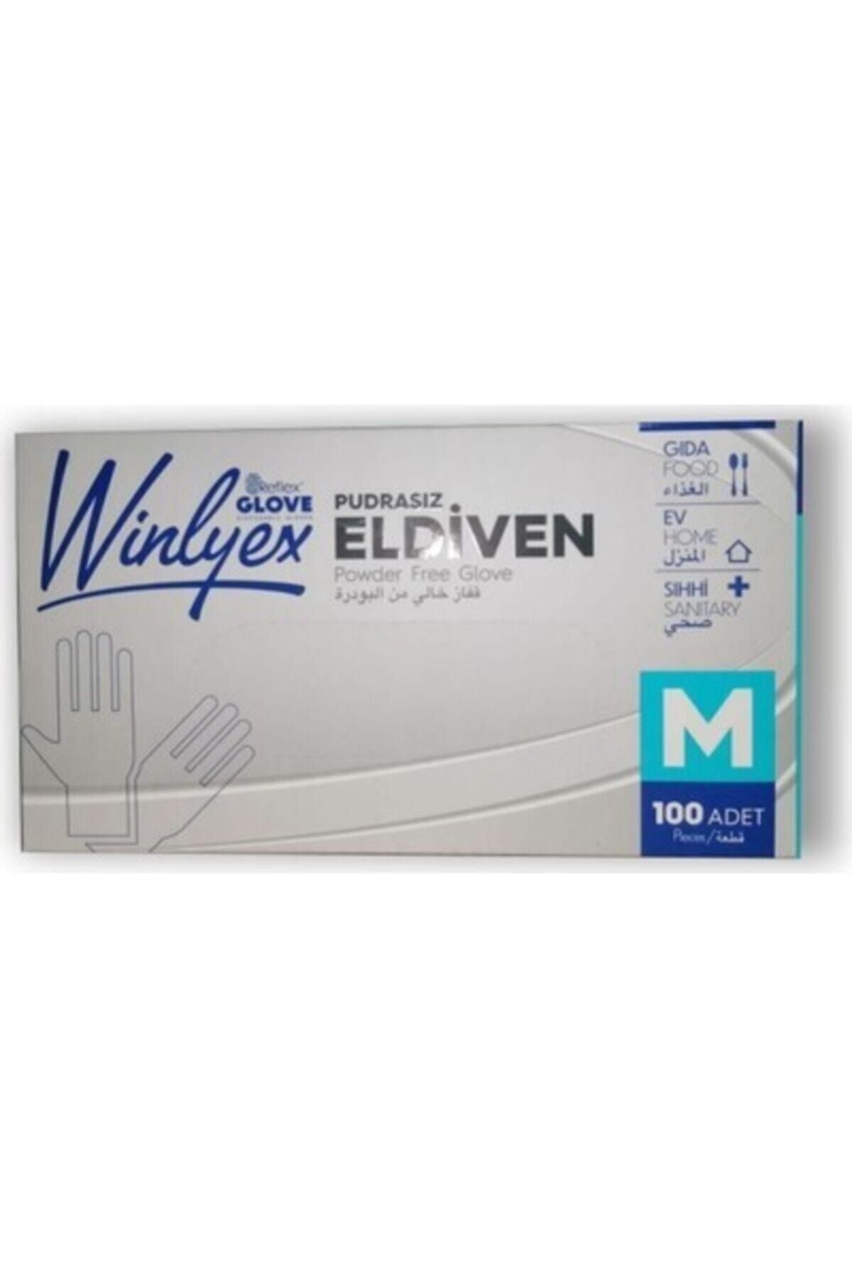 Winlyex Reflex Winilyex Pudrasız M Beden 100 Adet Vinil Muadili Eldiven