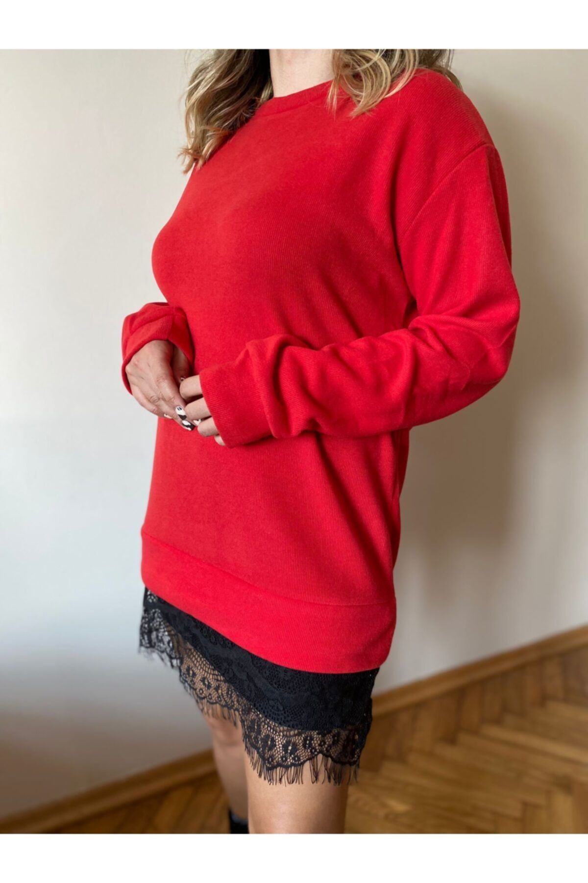 BEBE PLUS Kadın Kırmızı Tunik