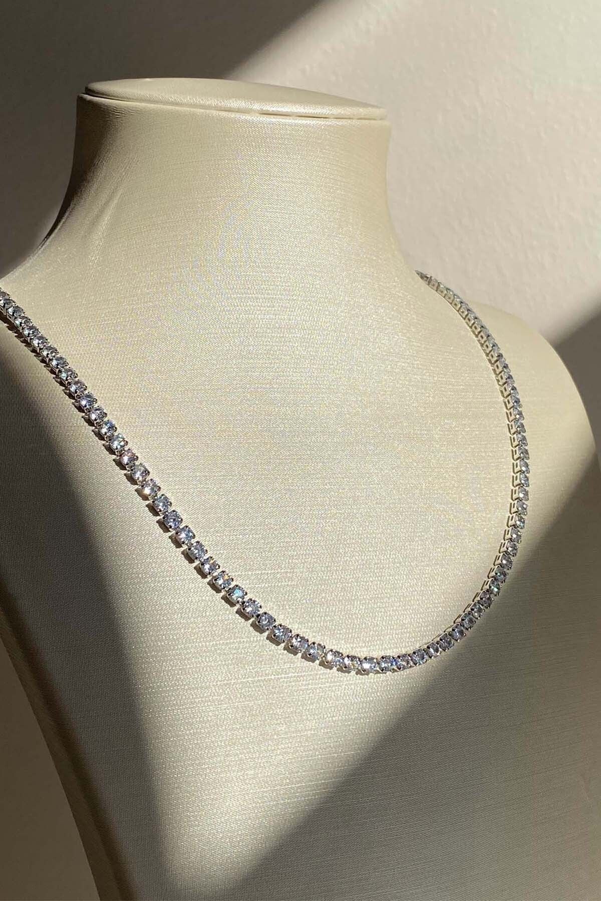 Amoreist Amore.ist Çelik Su Yolu Kolye Silver Kolye