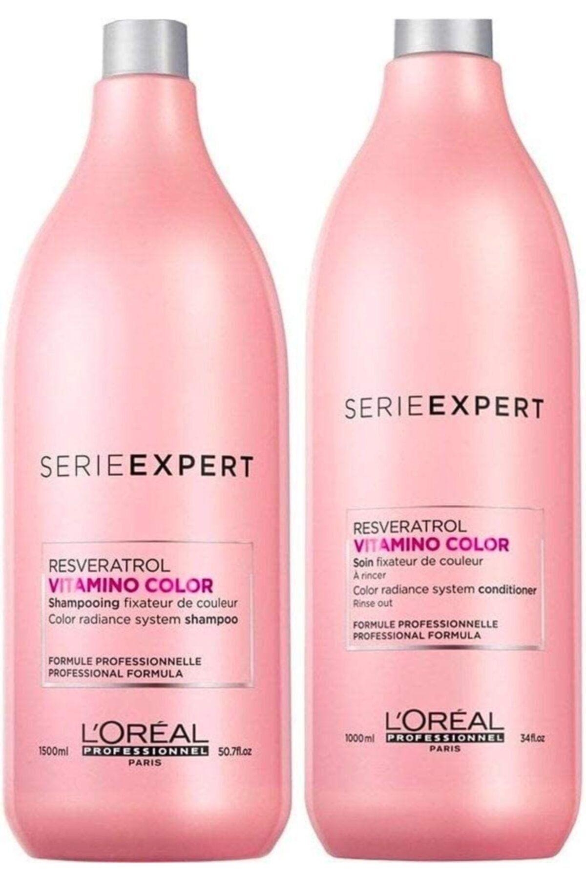 Serie Expert Resveratrolvıtamıno Color 1500 Ml Şampuan 1000 Ml Krem