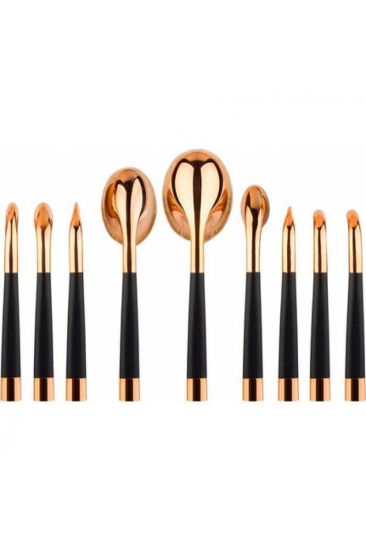 HİLALSHOP Lüx Kaşık Makyaj Fondöten Fırça Seti
