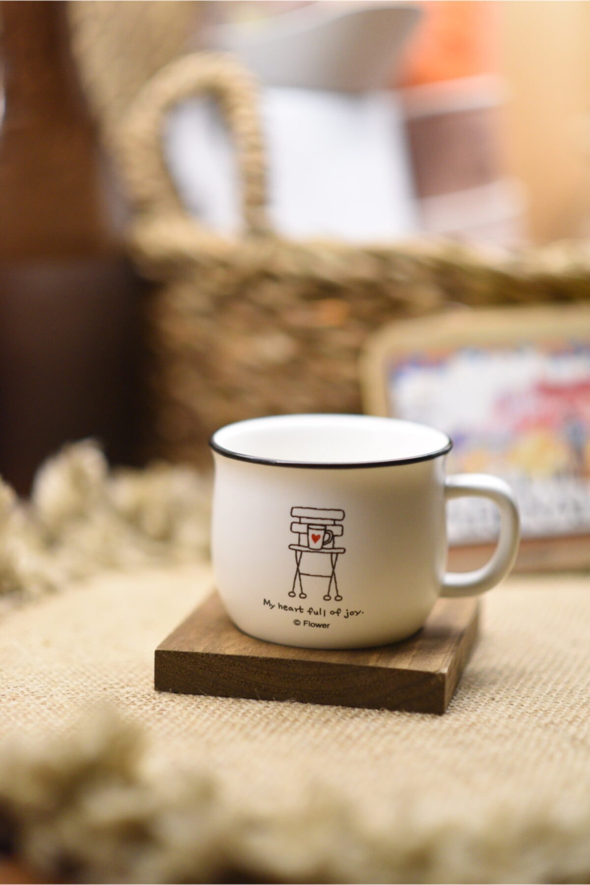 studyosercan2 Mug Seramik Kupa Fincan Çay,kahve Bardağı 175ml Sandalye Aşk