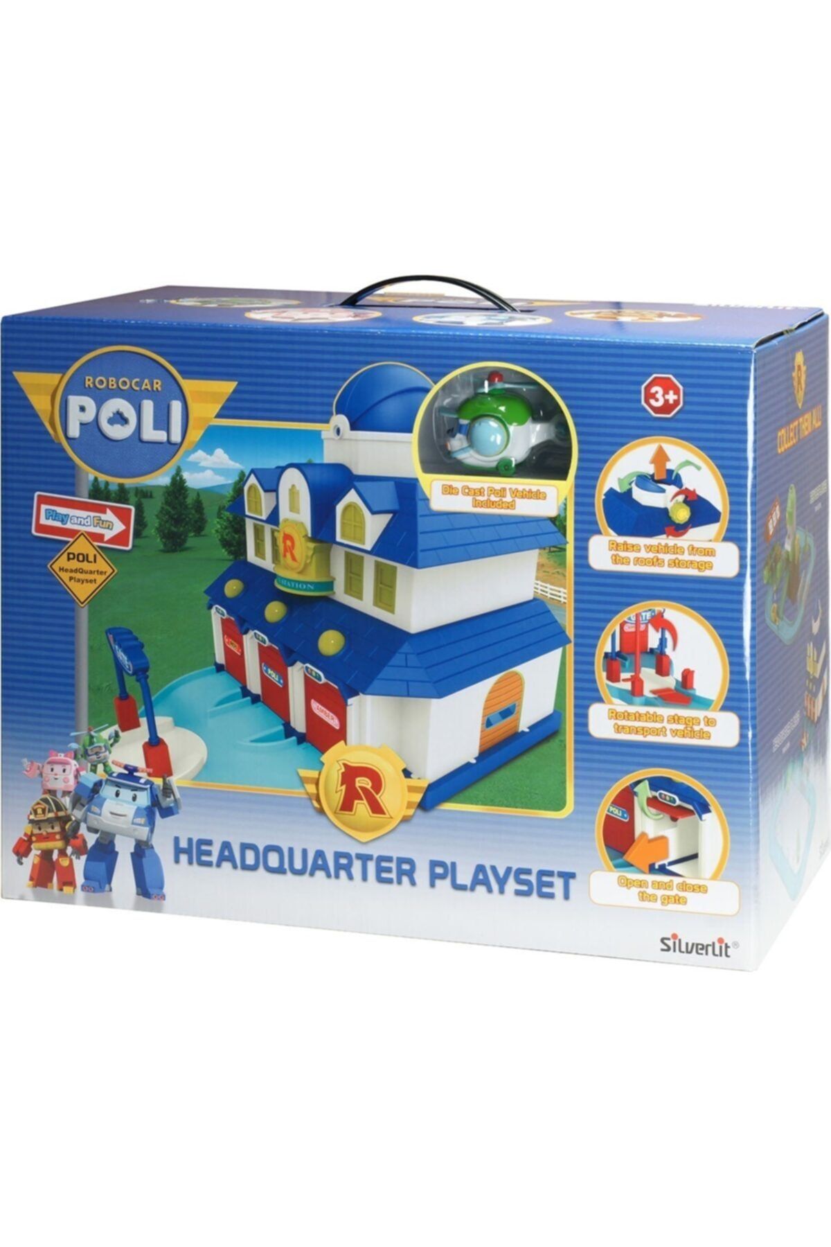 Silverlit Robocar Poli Poli Ana Merkez Oyun Seti