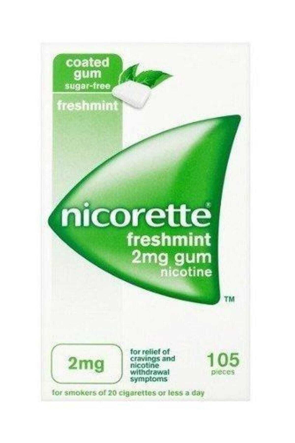 Nicorette Freshmint 2mg Naneli 105 Sakız Nikotin