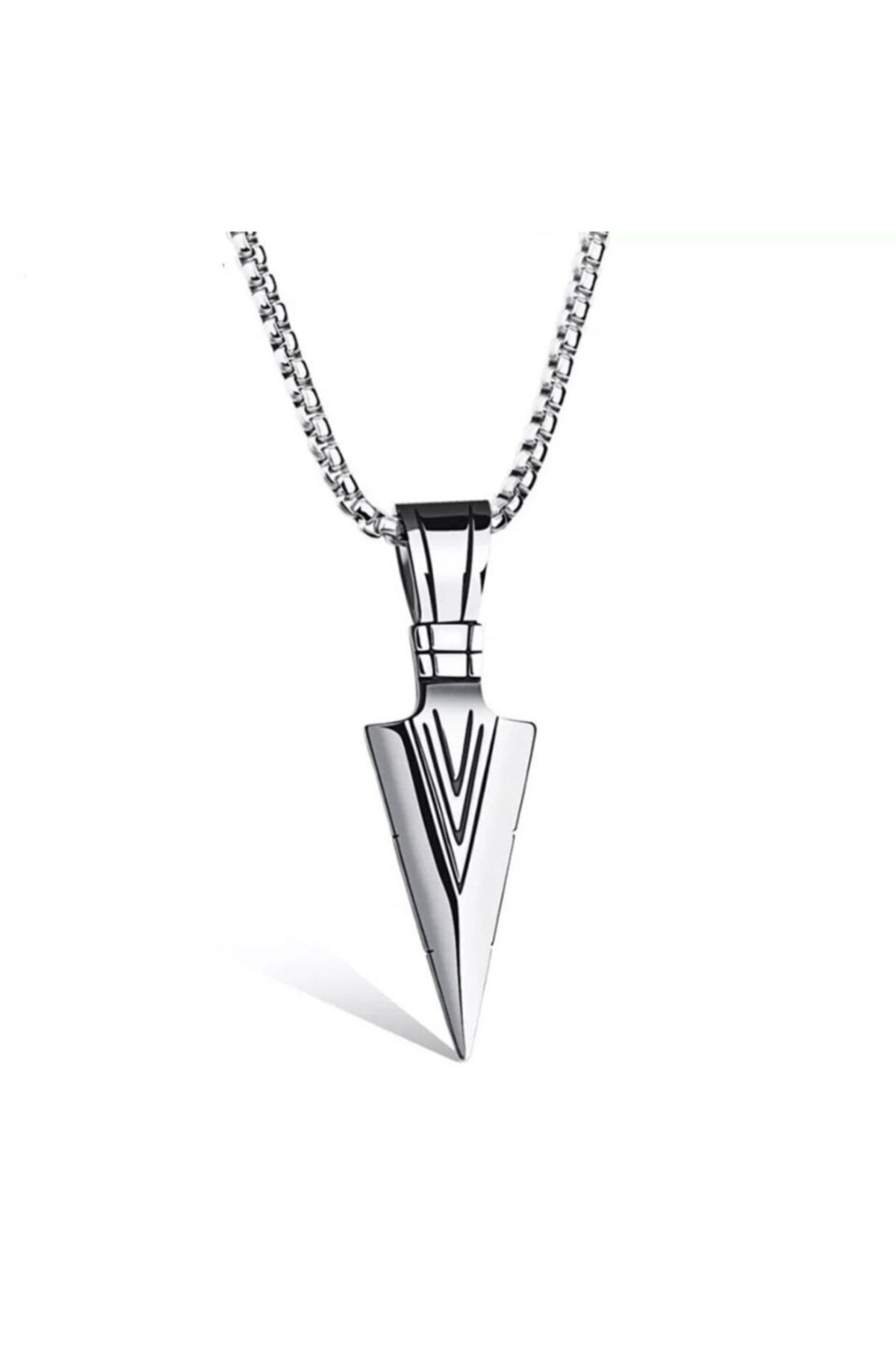 Viking Titanyum Çelik Mızrak Kolye