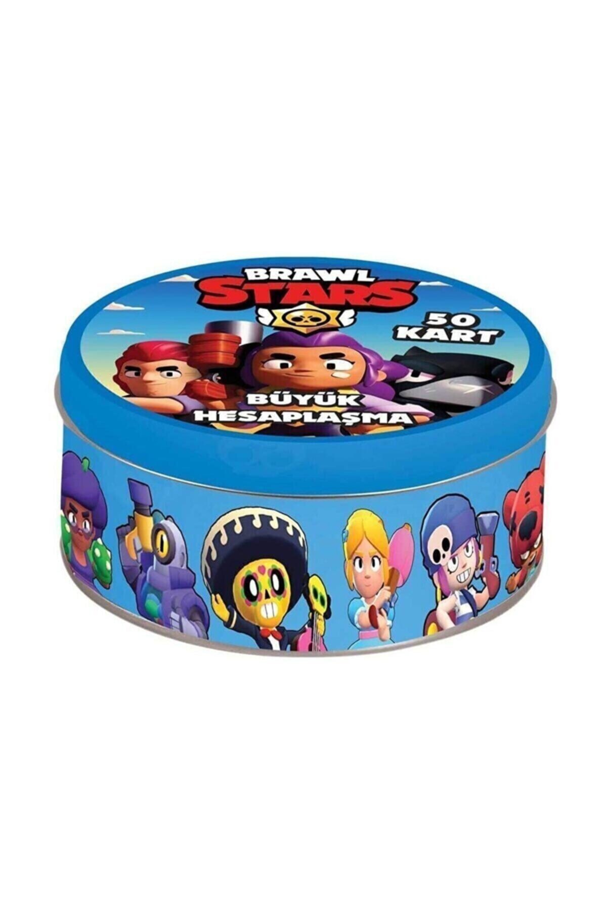 BRAWL STARS Oyun Kartları Büyük Hesaplaşma Kartları Metal Kutu 50 Adet